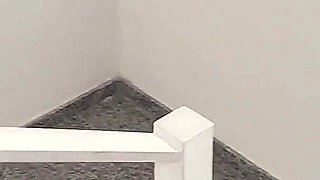Risky Public Naked Chubby in the Building Pissing Outdoor