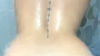 She Gets Horny in the Shower and Calls Her Stepdad to Fuck Her While They Are Alone