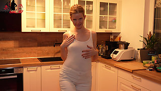 Perverted Self-in White Jeans and White Top Escalates!
