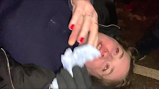 Danish Slut's Wild Public Passion in Dogging