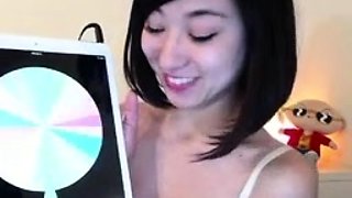 Amateur young teen solo masturbation on her livingroom