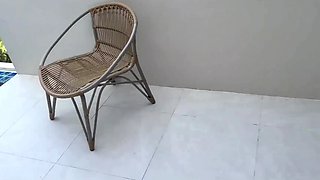 Bright-haired girl comes to her classmate to check up on him