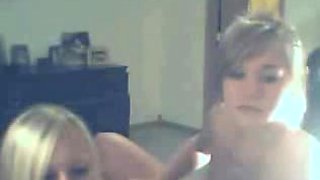 Two barely legal teens strip on cam