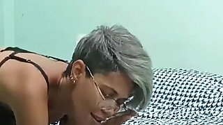 My Stepbrother with His Big Cock Fucks Me and Fills My Mouth with Semen