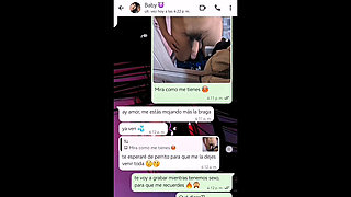 Hot Whatsapp Conversation with My Girlfriend's Ends in Happy Ending - Nati Sweet - Natasha Caseros