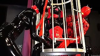 Rubberdolls - Latex Lara And Lola Noir - Used In The