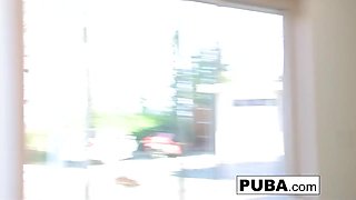 Johnny Nitro and Hot Sex on a White Couch