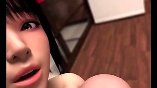 Big Tits Pizza Delivery Girl Gives Extra Service - 3D Hentai Blowjob