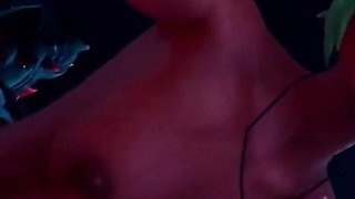 Gladiator Fucks Big Breast Waifu, Cumming Inside Echidna, Beautiful Bald Pussy Nemia Getting Fucked From Behind
