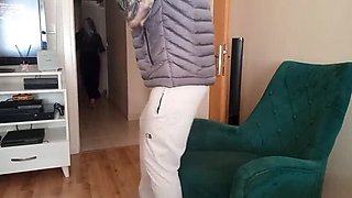 Turbaned Turkish MILF Fucks Hard in Pizzeria - Big Ass Doggy Style & Blowjob