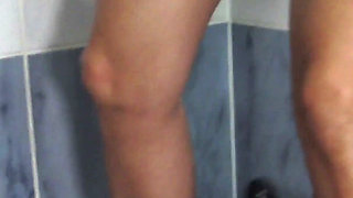 Double Blondies Nylon Slave Face Dildo Piss Fuck!