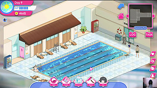 Ep-1 lifeguard holic! NTR Hentai game gameplay! I got a swimming pool and there are many hot girls!