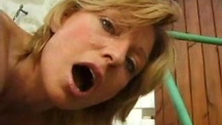 Colette Sigma mature blonde fist anal in car troia takes hard cock in the ass all the way tits