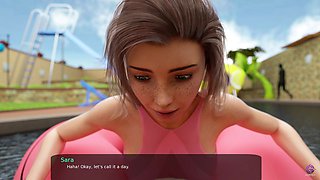 Step Sister Gives Me Blowjob in Pool - 3D Hentai Animated Porn - Milfy City