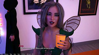 Cartoon characters in glasses get down in wild animated sex