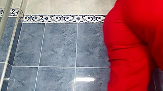 Nurse Stepsister Filmed in the Bathroom and