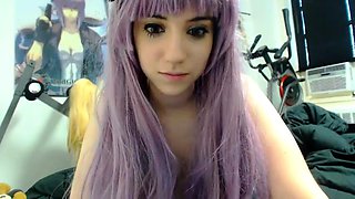 Curly Blonde Teen Records Solo Dildo Masturbation More at