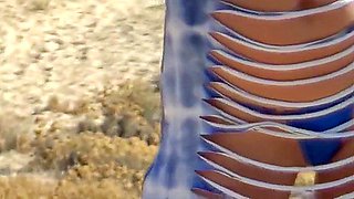 Cindyangel - Gangbang With Fucking On The Beach. Blonde And 4 Guys