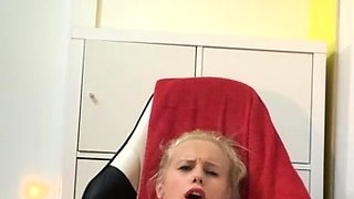 Hot Blonde Washes Car Toys Ass On Cam Big Boobs