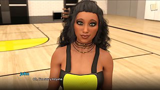 Steamy professor's erotic tale in a visual novel game