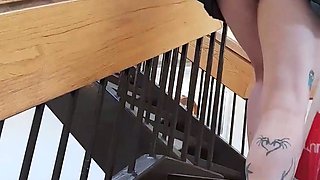 public flashing at the mall