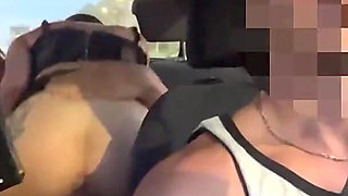 Fucking Tiny Lil Babe in the Uber, She Is so Horny That Jerks off the Driver - Massy Sweet