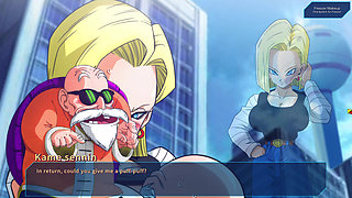 Kame Paradise Multiversex 3 - Kefla's Creampie and Android 18's Tits