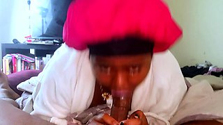 Stepmom THROATED - Sloppy Blow Job & Swallow