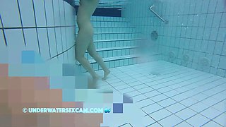 Asian Girl Nude In Sauna Pool First Time And Gets Horny