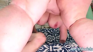 Horny BBW Lady Lynn Fucked Hard by Skinny Guy - Big Tits & Big Ass