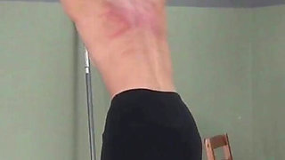 Donna's bare back whip