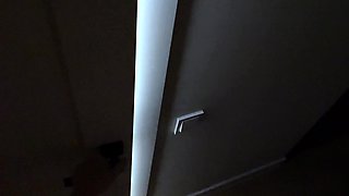 Kinky blonde with shaved copher gives blowjob in POV