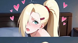 Big tittied hentai vixen has both holes open for business