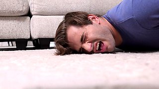 Sexy blonde teen blowjob and gangbanged then creampied