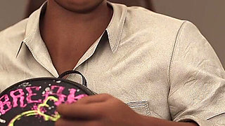 Sexy Married Teacher Having Threesome with Two Lucky Students - the Office