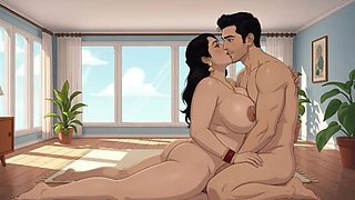 Desi Indian hot wife is having sex with her husband animation video with hindi audio long episode