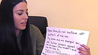 Dellai Twin Sisters Eveline & Silvia Enjoys DP Each At
