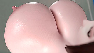 Curvy Mei Huge Boobs Purple Toy Anal Gape Stretch & Sperm Belly Inflation - 3D Rule34 Animation