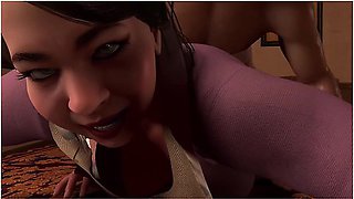 Mature Asian Maid Has A Dick Rammed In Her Big Round Ass 3d Porn