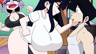 Fantasy Cartoon - Koji is blindfolded and jerked off hard