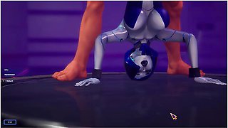 T Pose Med En Cyberkvinde I Rummet [gameplay]