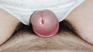 My hot pussy teases cock and I make handjob to a huge cum POV
