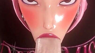 [kpop Demon Hunters] Mira Sloppy Blowjob 3D Animation