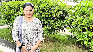 Indian College Girl Public Park Sex All Night With Stranger - Blowjob, Cumshot, Outdoor Fuck