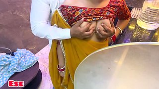 Indian Maid Big Natural Tits Doggy Style Homemade Sex with Sammy Sins