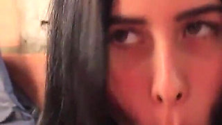 This Beautiful, Skinny Maid with Small Tits Gets Her Pussy Filled with Cum