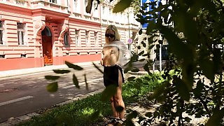 Outdoor Solo Adventure: Bra and Panties Left Behind