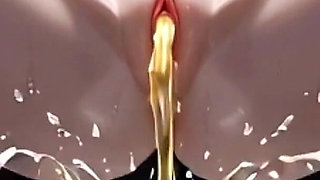 Giantess Peeing in Bathroom - Tiny Men Watching Her Pleasure