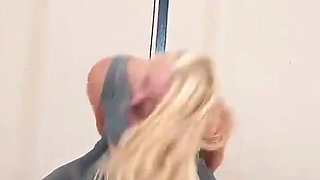 Gym Bondage, Muscle Girl Struggles to Escape