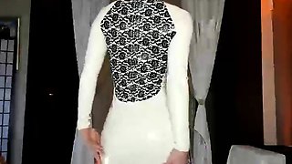 Cute curly brunette solo webcam masturbation